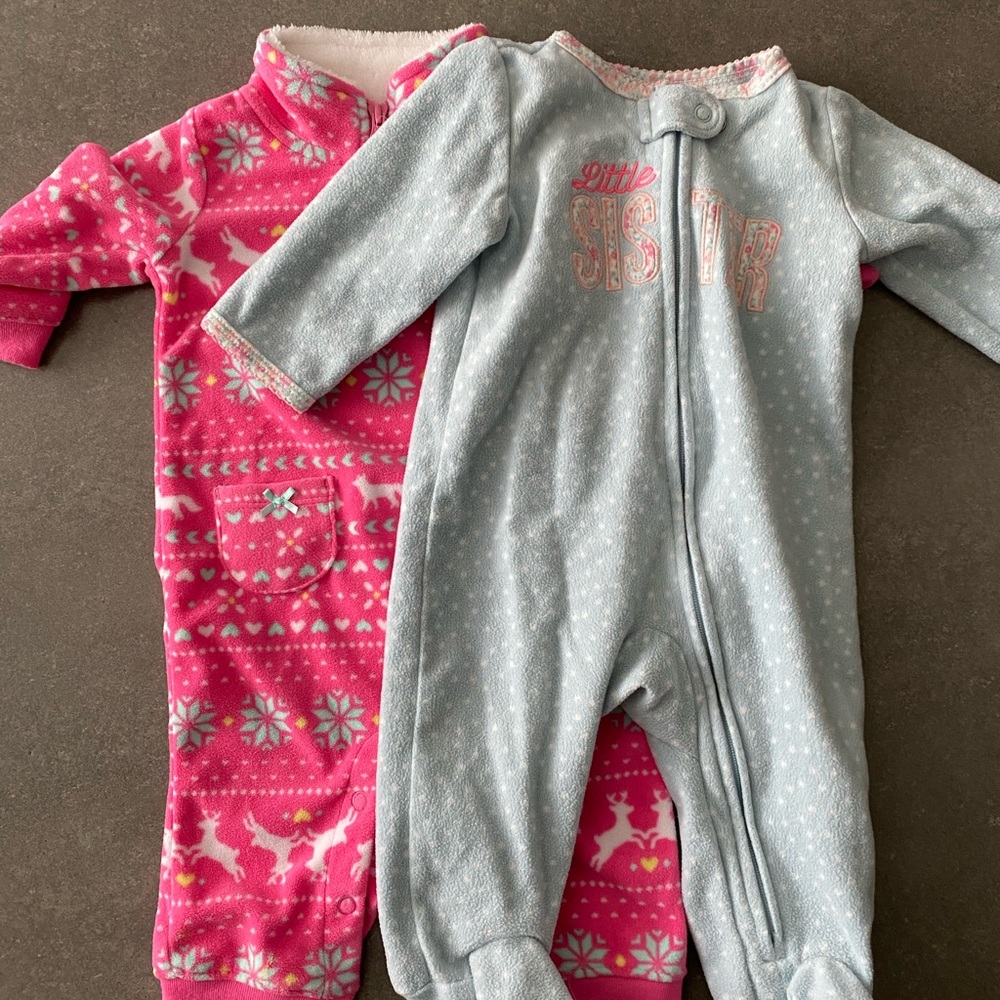 Carter’s Fleece Pajamas & Outfit